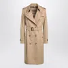 Burberry Honey Kensington Heritage Long Trench Coat Women