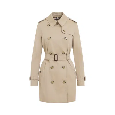 Burberry Women's Heritage Long Trench Coat In 100% Cotton In Neutral