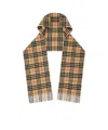 Burberry Giant Check Hooded Cashmere Scarf In Nude