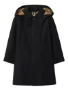 Burberry Cotton Hooded Car Coat