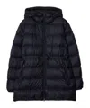Burberry Hooded Down Jacket In Black