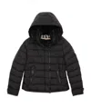 Burberry Hooded Down Jacket In Black
