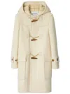 Burberry Wool-cashmere Duffle Coat In Neutrals