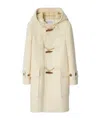 Burberry Wool-cashmere Duffle Coat In Nude