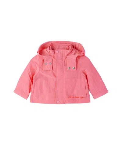 Burberry Babies' Hooded Jacket In Blossom