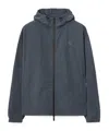 Burberry Ekd Badge Hooded Jacket In Magnet