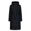 Burberry Hooded Long-sleeve Drawstring Coat In Black