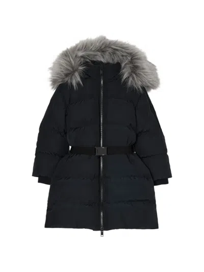 Burberry Kids' Hooded Padded Jacket In Black