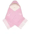 Burberry Hooded Pocket Scarf In Pink