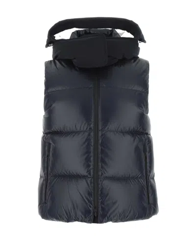 Burberry Hooded Puffer Gilet In Black