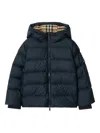 Burberry Down Jacket In Blue