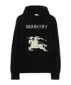 Burberry Cotton Sweater With Ekd Embroidery In Black
