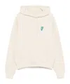 Burberry B Shield Logo-print Hoodie In White