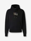 Burberry Hoodie With Front Pocket And Ribbed Cuffs In Black