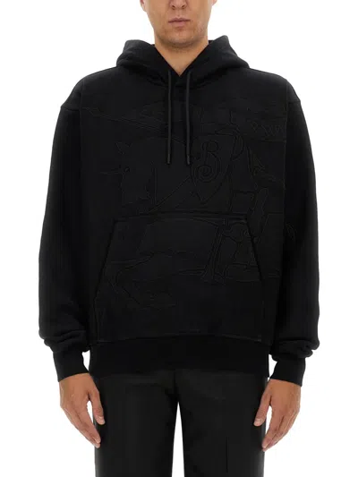 Burberry Sweatshirts In Black