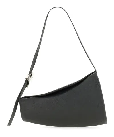 Burberry Horn Large Shoulder Bag In Black
