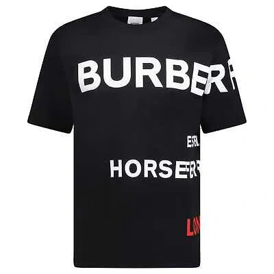 Pre-owned Burberry Horseferry Cotton T-shirt Black