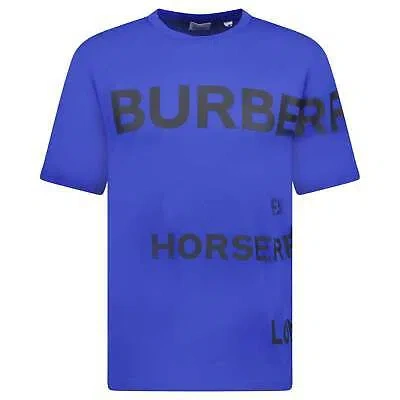 Pre-owned Burberry Horseferry Cotton T-shirt Blue