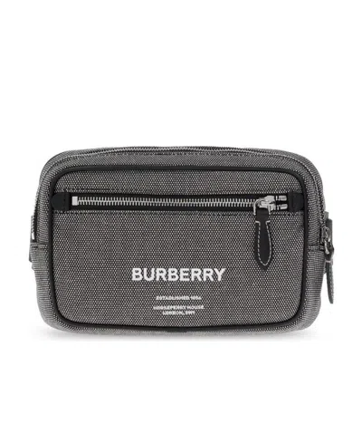 Burberry Horseferry-print Crossbody Bag In Black