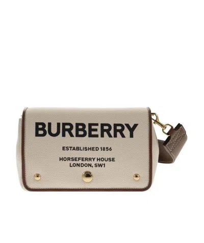 Burberry Horseferry-print Crossbody Bag In Nude