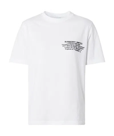 Burberry Horseferry-print T-shirt In White