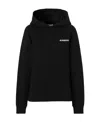 Burberry Horseferry Square Print Hoodie In Black