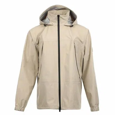 Burberry Hooded Jacket With Equestrian Knight Rubber Logo In Neutral