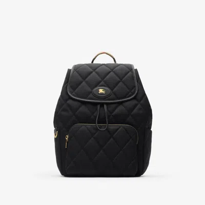 Burberry Horseshoe Backpack In Black