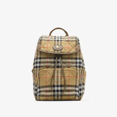 Burberry Horseshoe Backpack In Brown