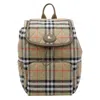 Burberry Vintage Check Quilted Backpack Beige In Sand