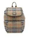 Burberry Women Horseshoe Backpack In Sand