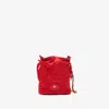 Burberry Horseshoe Chain Pouch In Red