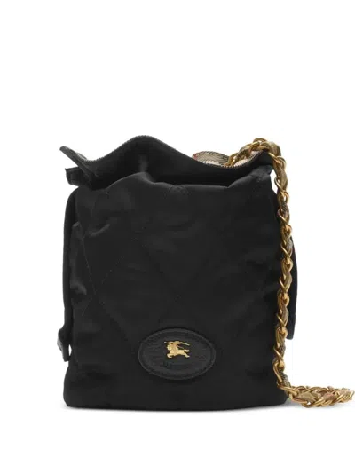 Burberry Horseshoe Chain Pouch Bags In Black