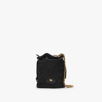 Burberry Horseshoe Chain Pouch In Black