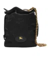 Burberry Chain Pouch Featuring Quilted Design In Black