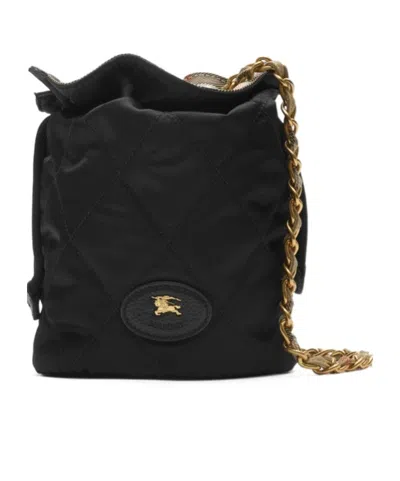 Burberry Horseshoe Chain Pouch In Black