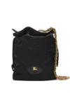 Burberry Horseshoe Chain Pouch In Black