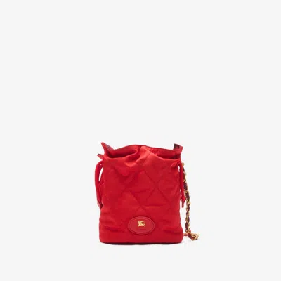 Burberry Horseshoe Chain Pouch In Red