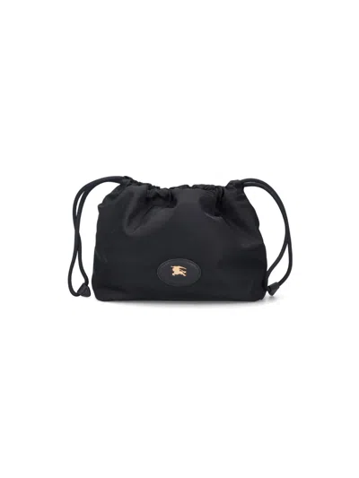 Burberry "horseshoe" Clutch In Black