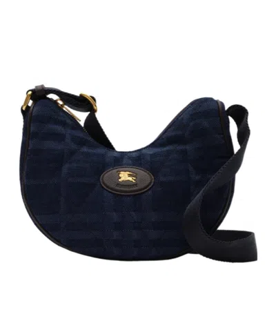 Burberry Horseshoe Crossbody Bag In Blue