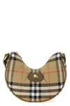 Burberry Women Sand Beige Top Zip Fastening Adjustable Shoulder Strap Signature Equestrian Knight In White