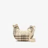 Burberry Horseshoe Quilted Checked Cross Body Bag In Multi
