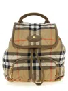 Burberry Beige Horseshoe Mini Backpack In Multi