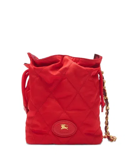 Burberry Horseshoe Mini Bag In Red