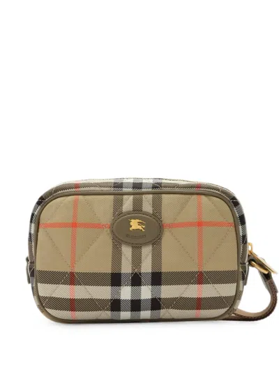 Burberry Horseshoe Pouch In Pink