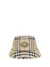Burberry Multicolor Polyamide Bucket Hat In Brown