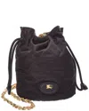 Burberry Horseshoe Quilted Canvas Bucket Bag In Pattern