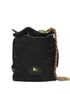 Burberry Horseshoe Quilted Chain-strap Mini Bag In Black