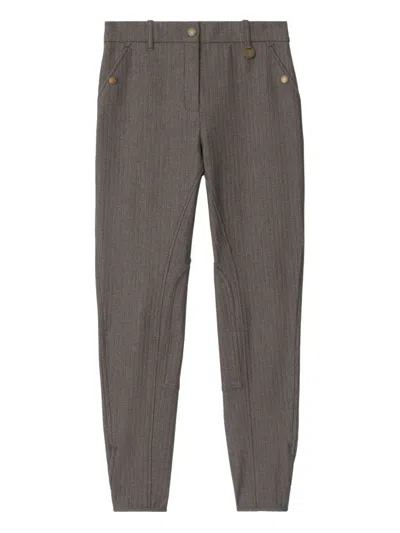 Burberry Hose Mit Logo-detail In Brown