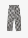BURBERRY HOUNDSTOOTH CARGO TROUSERS